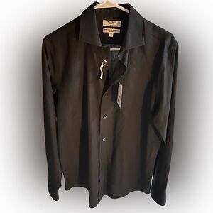 NWT Men’s black button down